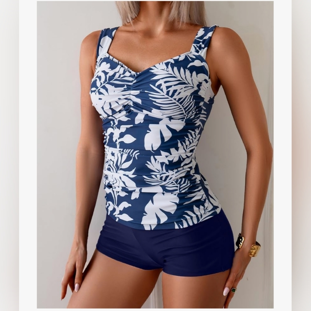 NWT B2prity Tankini With Tummy Control M Medium